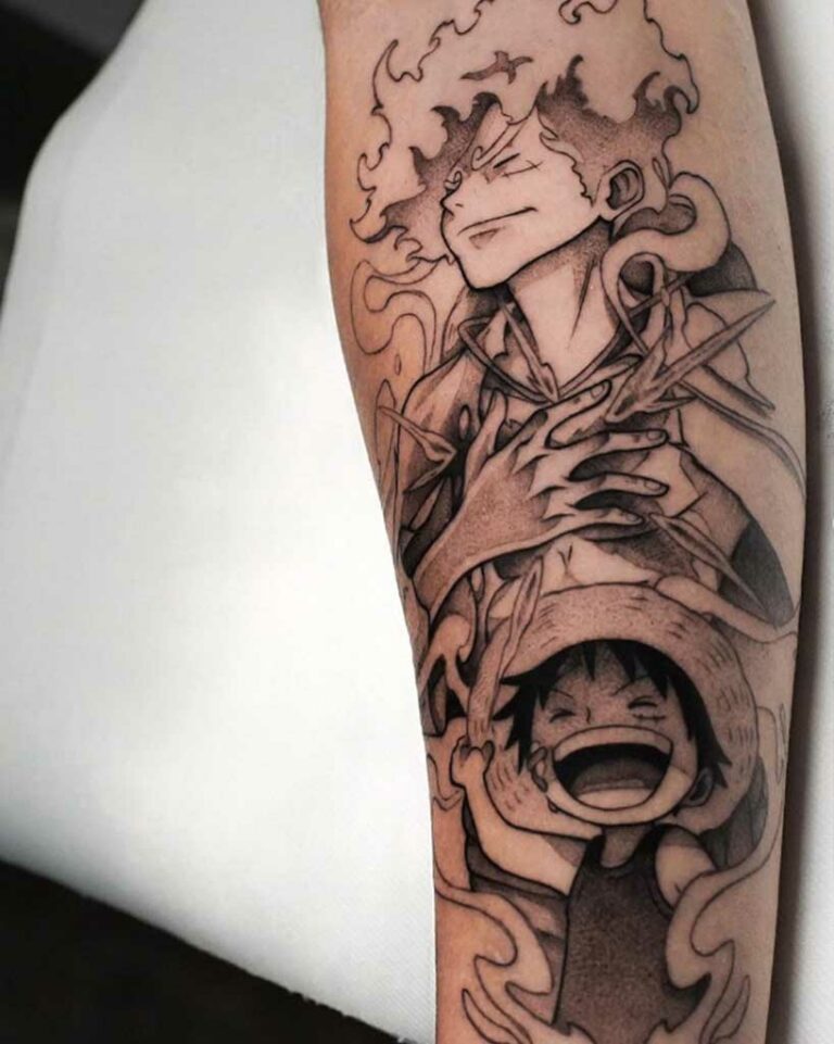 Tatouage One Piece par Neko, tatoueur manga à Genève